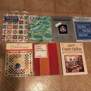 7 Quilt Book Collection,  Like New/good condition